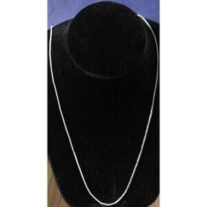 Sterling Silver 925 Plated 20 Inch Ball Chain‎ Necklace New Thin 1/16th" Lobster